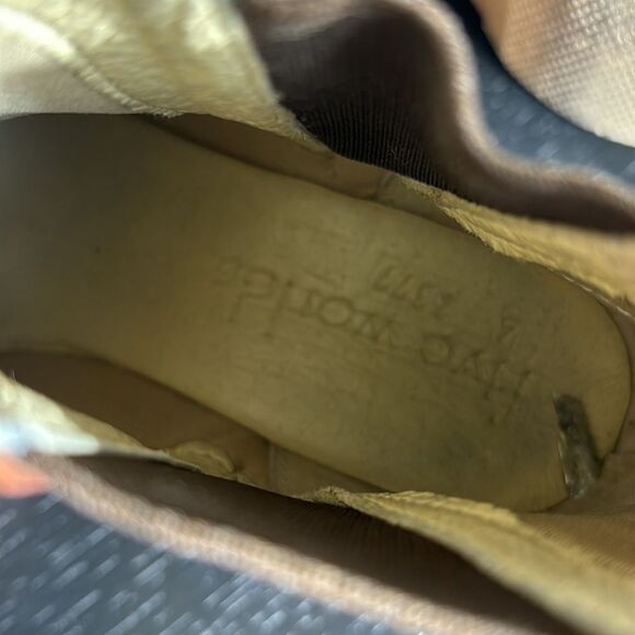 Five worlds cordani leather Chelsea boots cognac studded wood wedge 6 - Picture 6 of 8